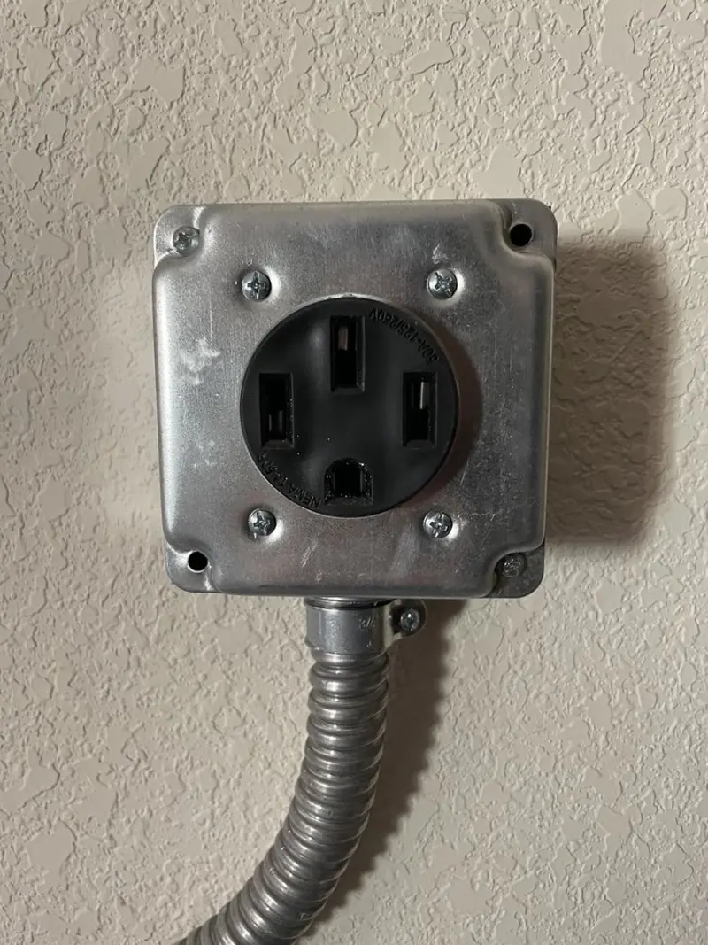 NEMA 14-50 outlet installed for Smart Home Electrical in Upper Gwynedd